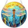 MOGTAA 5D Diamante Pittura Libellula Ciondolo con Catena, DIY Kit Diamond Painting Adulto Bambino, Animali Diamond Painting Kit per Giardino Casa Decorazione Regali