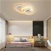 DOCJX Plafoniera A LED Lampada Da Soffitto A Filo Acrilico Cuore A Cuore Lampada Da Camera Per Bambini Dimmerabile Calda E Romantica Con Lampadario A Distanza Lampadari Soffitti Luci Della Camera Sogg