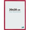 yd. Cornice 20x28 cm Rosso - Cornice in MDF Bologna | Your Decoration, Vetro acrilico antiriflesso, Montaggio a parete, Adatta per foto, poster o puzzle, Made in Holland