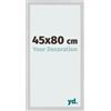 yd. Cornice 45x80 cm Acciaio Inox - Cornice in MDF Bologna
