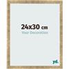 yd. Cornice 24x30 cm Oro Antico - Cornice in MDF Bologna | Your Decoration, Vetro acrilico antiriflesso, Montaggio a parete, Adatta per foto, poster o puzzle, Made in Holland