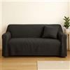 fashion home Pagano Telo Copritutto Arredo Multiuso misure 350x280 cm colore Grigio Antracite | Morbido e resistente, lavabile a 30°, protegge dall'usura, ideale per uso quotidiano, pratico e versatile
