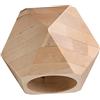 SOLLUX lighting Woody Lampada da soffitto Legno naturale Design geometrico Minimalista Moderno per camera da letto Sala da pranzo Soggiorno Stile scandinavo G9 A++-E 12/14/12 cm Una fonte di luce