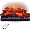 DAINIQUKANHAI Tronchi per camino elettrico realistico effetto fiamma finta blocco fiamma alimentato USB camino elettrico telecomando posizionamento camino decorazione domestica 42,4 x 22,1 x 15 cm