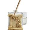 DLM Bomboniere DLM-A523 Bomboniere 12 utili Profumatori in vetro linea classica con Cresima 12 profumi e 12 scatole Cresima ragazzo ragazza cm 7x6 da 50 ml