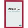 yd. Cornice 20x30 cm Rosso - Cornice in MDF Bologna | Your Decoration, Vetro acrilico antiriflesso, Montaggio a parete, Adatta per foto, poster o puzzle, Made in Holland