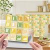 Hiseng 30 Pezzi Adesivi per Piastrelle per Mobili e Pareti, Hiser 3D Mosaico Stile Impermeabile Adesivo da Parete Autoadesive Rotoli Carta per Cucina Bagno Casa Decorativo (Giallo Verde,20x20cm)