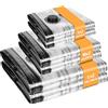 CIOXSOIO Sacchetti Sottovuoto Vestiti, 6 Pezzi S/M/L Buste Sottovuoto, Riutilizzabili Sacchi Sottovuoto Piumoni, Vacuum Bags per Traslochi e Viaggio, Coperte 40x60cm, 60x80cm, 80x100cm