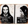 Biopracess 1994 Marilyn Manson Mug Shot New Metal Tin Sign 20,3 x 30,5 cm