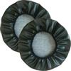 SWJ-swjssb 2 Pezzi Copri Sgabello Pouf Da Bar Rotondo Impermeabile Pelle PU Copriseduta Sedie Fodera Per Sedia Cuscino Coprisgabello Da Bar Fodera Sgabello Rotondo(Dark Green,40x40 cm Set Of 2)