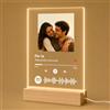 witfox Targa Spotify Personalizzata con Foto e Codice Canzone, Targa Musicale Personalizzata, Regalo Originale con Foto per Fidanzata Fidanzato, Coppia, Compleanno, Anniversario