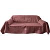 Il Tuo Artigiano Design Telo copridivano 3 posti in Cotone Antimacchia - Foulard per divani 2 posti e 3 posti - Prodotto artigianale made in Italy 170x260-260x280 (2 posti - 170x280 cm, Rosa antico)