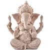 Larimuer Statua dell'arenaria Ganesha Buddha, scultura intagliata a mano, statua di elefante