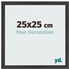 yd. Cornice 25x25 cm Antracite - Cornice in MDF Bologna | Your Decoration, Vetro acrilico antiriflesso, Montaggio a parete, Adatta per foto, poster o puzzle, Made in Holland