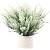 Wekuw Bouquet Lavanda Artificiale, 12 Pezzi Fiori Di Lavanda Artificiales Pianta di Simulazione Naturale, per Camera, Matrimonio, Festa, Decorazione Garden Yard, Piante da Vasi, Vicino al Naturale