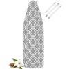 LaFleurs Copriasse da Stiro 120x45, Cotone Copri Asse Ferro da Stiro per Ferri a Vapore, 4 Misure, Copertura Asse da Stiro per 120-125cm x 38-45cm Asse da Stiro, Stiratura Rapida, L