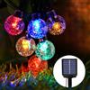 Realky Catena Luminosa Esterno Solare 30LED 8 Modalità Luci Solari Esterno IP65 Impermeabile 8.1M Luci Giardino Energia Solare per Festa, Campeggio, Balcone, Feste, Gazebo(Multicolore+Funzione di Memoria)