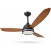 Aigostar Ventilatore da Soffitto Con Luce e Telecomando, Motore DC | Lampadario con Ventilatore da Soffitto con Timer , Luminosità Regolabile e Temperatura Colore 2700K-6500K, 6 Velocità