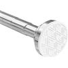 Foeska Asta telescopica Foeska Siler 50-130cm asta per tenda doccia in acciaio inossidabile senza perforazione asta appendiabiti estensibile regolabile ruotando (argentato, 50-130cm)