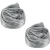 PATIKIL 2.6Ft Copricatena Per Lampadario, 2 Pz Copricavo Tessuto Velluto Manicotti Decorativi Per Fili Lampadari Catene Oscillanti, Stile Cerniera, Grigio