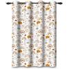 ggaimwf 107x160cm Tenda oscurante per cameretta dei bambini motivo arcobaleno Sole Nuvole Pioggia Stelle Carino Cielo Termici Occhielli Tende per finestre Bambine Stanza giochi Soggiorno,1 pannello