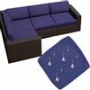 UWOBTN Fodera Impermeabile Per Divano Con Cerniera,50x50 60x60 Coprisedile Rimovibili Per Interni Ed Esterni Patio Mobili In Rattan E Cuscini Da Giardino(Color 6,63x68x12cm)