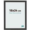 yd. Cornice 18x24 cm Grana Di Legno Nero - Cornice in MDF Bologna | Your Decoration, Vetro acrilico antiriflesso, Montaggio a parete, Adatta per foto, poster o puzzle, Made in Holland