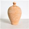 Generico Salvadanaio in terracotta artigianale - Decorazione vintage italiana, design retrò, ideale per regali, arredamento o risparmio giornaliero. Artigianato Italiano. Altezza 27 cm