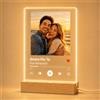 witfox Targa Spotify Personalizzata con Foto e Codice Canzone, Targa Musica Personalizzata, Regalo Personalizzato per Coppia, Fidanzata Fidanzato, Compleanno e Anniversario