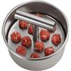 Generico Macchina polpette acciaio inossidabile stampo con pressa manuale, 12 fori | Utensili per pressa per polpette antiaderenti, multifunzionali e portatili, stampo per polpette per gadget da cucina