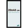 yd. Cornice 20x40 cm Nero Lucente - Cornice in MDF Bologna