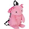WILD REPUBLIC Backpack Axolotl, Peluche, 36 cm, Giocattolo di Peluche, Imbottitura in Bottiglie d'Acqua Riciclate Filate