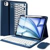 SOPPY Custodia per tastiera con mouse per iPad Air 11 (M3 2025 / M2 2024), Air 4th/5th Gen 11, Pro 11 (1a/2a/3a/4a generazione), copertura per tastiera rimovibile, con slot per matita integrato