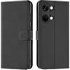 Verco Custodia per cellulare OnePlus Nord 3, custodia a libro per OnePlus Nord 3 5G [funzione slot per carte/supporto], nera