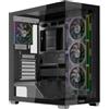 NOUA Noob XK100 Case PC Gaming ATX | 4 Ventole ARGB Preinstallate | Pannello Frontale e Laterale in Vetro Temperato Panoramico | Porta USB Type-C | Supporta E-ATX e Raffreddamento Liquido 360 mm