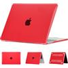 ELLENNE Custodia per MacBook Pro 14 M5 M4 M3 M2 M1 2026-2021, Rosso | Case Trasparente Crystal per Apple MacBook Pro 14.2 Cover 2026 2025 2024 2023 2022 2021 A3427 A3426 A3434 A3112 A2442