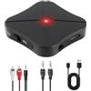 Durlo Ricevitore trasmettitore audio Bluetooth 5.0 2 in 1 - Adattatore wireless supporta 3,5 mm, doppio contatto dispositivo per TV, PC, auto, cuffie, soundbar
