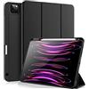 Vobafe Custodia Compatibile con Cover iPad Pro 11 2022/2021/2020/2018, a tre ante con portapenne per iPad Pro 11 pollici, Supporto 2. Gen Pencil, Attivazione/Disattivazione Automatica, Nero
