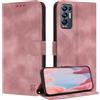 ZONNAVI Cover per Oppo Find X3 Neo 5G, [Blocco RFID] Custodia a Libro in Pelle con Porta Carte, Flip Case Portafoglio Antiurto Cover per Oppo Find X3 Neo 5G (Rose Oro)