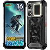 LAGENIO Rhino 1 Pro Andriod 16 Smartphone Rugged - 24GB+256GB/1TB, 12000mAh/33W, 130 dB Volume Ultra-potente con Luce da Campo, 64MP AI Kamera, 120Hz 6.9, 4G Dual SIM/NFC/eSIM