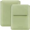 HoYiXi Custodia per 6,8 pollici 7 Kindle Paperwhite/Colorsoft 2025-2012 Compatibile Kobo/Voyaga/Pocket Book eReader Borsa in pelle leggera per ebook da 6,8 pollici,Verde chiaro