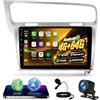 NHOPEEW Qualcomm 8 Core 4+64G Autoradio per VW Golf 7 MK7 2012-2020 | 10 pollici Radio Supporto Carplay&Android Auto 5G Wifi&GPS DSP 3D Auto Mondel Display Ventola di raffreddamento