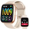 PTHTECHUS Smartwatch Uomo Donna, Orologio Smartwatch con Effettua/Risposta Chiamate | Contapassi/Cardiofrequenzimetro, Impermeabile IP68 100 Modalità Sportive 1.83 HD Smart Watch per Android iOS Rosa