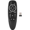 Dpofirs Mouse remoto wireless ad aria, Telecomando vocale intelligente Microfono HD incorporato Air Fly Mouse per Android TV Box/Mini PC/Windows/HTPC/PCTV Supporto per programmazione remota chiave Powe