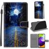 KENHONER Custodia per Samsung Galaxy A52 5G/4G/A52s 5G, luna | Portafoglio Pelle PU, Magnetica, Resistente Agli Urti, Scomparto Carte Credito, Pieghevole, Flip Libro, Motivo