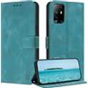 ZONNAVI Cover per Oppo A94 5G, [Blocco RFID] Custodia a Libro in Pelle con Porta Carte, Flip Case Portafoglio Antiurto Cover per Oppo A94 5G (BluVerde)