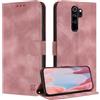 ZONNAVI Cover per Xiaomi Redmi Note 8 Pro, [Blocco RFID] Custodia a Libro in Pelle con Porta Carte, Flip Case Portafoglio Antiurto Cover per Redmi Note 8 Pro (Rose Oro)