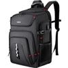 MOSISO 18,4 pollici Zaino per Laptop con Porta di Ricarica USB, Zaino da | Viaggio tsa Approvato dalle Compagnie Aeree, Zaini Casual, Borsa per Computer Extra Large per Uomo e Donna, Nero