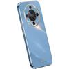 Topme Custodia in Silicone per HONOR Magic6 Lite 5G (6.78 Inches), [ Cover per Telefono in Stile Bordo Dorato] - Blu navy