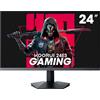 KOORUI 24 Pollici Gaming Monitor, 165Hz 1080p IPS 1ms, Adaptive Sync, HDMI Inclinazione Regolabile, Eye Care, Montabile a Parete VESA (FHD 1920x1080, DisplayPort) Nero